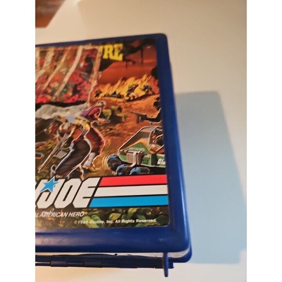 Vintage 1986 GI JOE Plastic Lunch Box No Thermos By Hasbro Aladdin - Picture 9 of 9